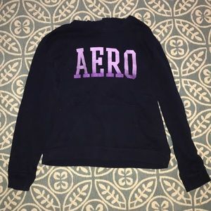 Aeropostale navy and purple hoodie